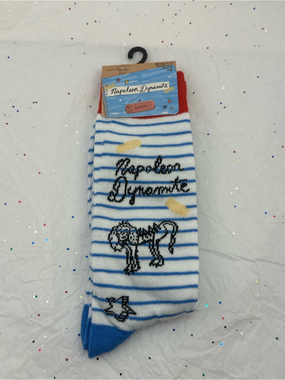 Napoleon Dynamite Striped Crew Socks